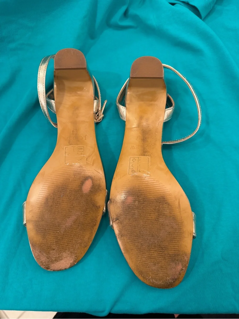 J. Crew Metallic Rose Gold Strappy Sandals